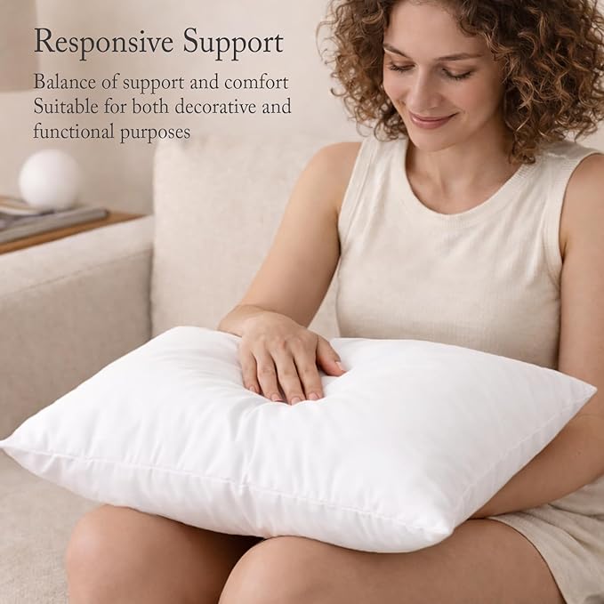 puredown® Euro Pillow Inserts 26 x 26, Down Feather Pillow Stuffer, Premium - Image 3