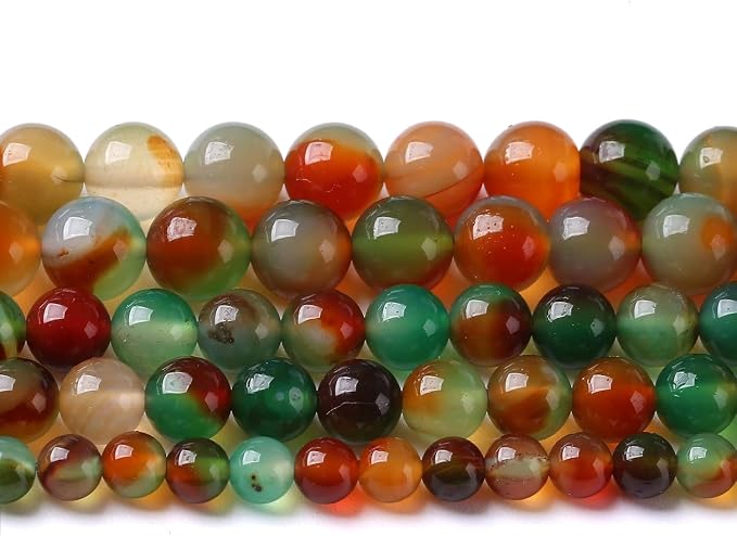 10mm 36pcs Natural Peacock Agates Beads by NaturalStoneBeads