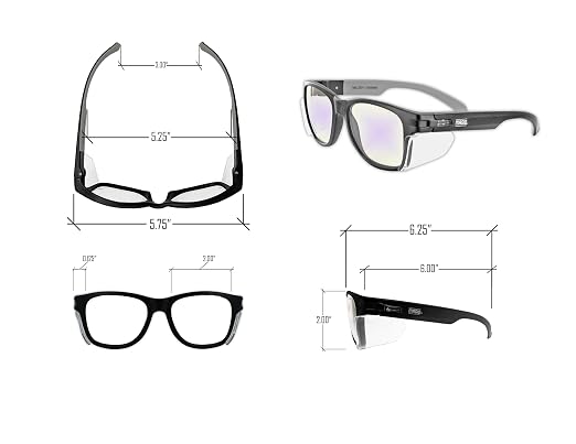 MAGID Y50 Safety Glasses for Construction | Black Frame — 2 Pairs, ANSI Z87.1+ - Image 5