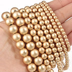8mm Matte Gold Hematite Bead, 15-Inch Matte Round Loose Stone Beads - Image 6