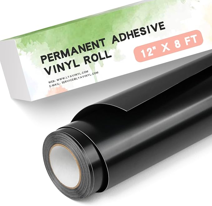 Lya Vinyl Black Permanent Vinyl by LyaVinyl