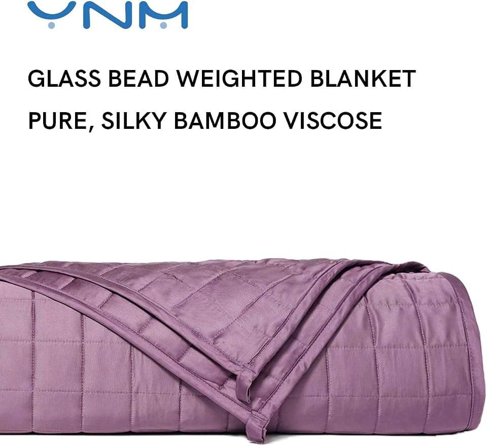 YnM Cooling Weighted Blanket for Adults, 15lbs Heavy Bed Throw for One Person - Image 2