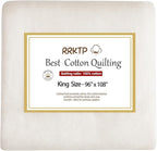 RRKTP Cotton Batting for Quilting，200 g/m² Lightweight Quilt Batting King by home