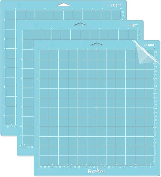 ReArt Light Grip Cutting Mat 12x12 inch 3 Pack by ReArt