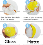 2 x 50ml Air Dry Clay Glaze, Clay Glaze Air Dry - Image 4