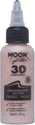Moon Glitter - Holographic Glitter Fabric Paint - 30ml - Rose Gold by Moon+Glitter