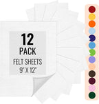 IONTACH 9" X 12" Felt Fabric Sheets 1.6mm Thick | Soft Felt by IONTACH