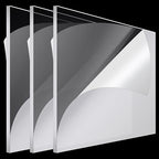 Roowest 3 Pcs 36 x 48 Inch, 1/4 Inch Thick Clear Acrylic Sheet Plastic Sheet by Roowest