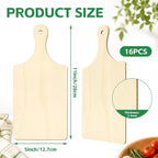 Vmiapxo 16 Pack Unfinished Wood Cutting Board Craft - Image 2