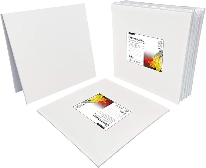 PHOENIX Painting Canvas Panels 8x8 Inch, 12 Value Pack - 8 Oz Triple Primed - Image 5