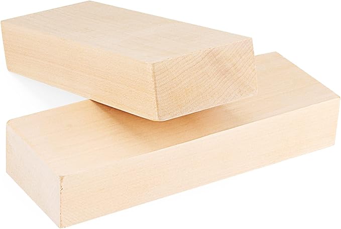 SOUJAP 2 Pack 10 x 3.5 x 1.7 Inch Basswood Carving Blocks, Unfinished Wood - Image 5