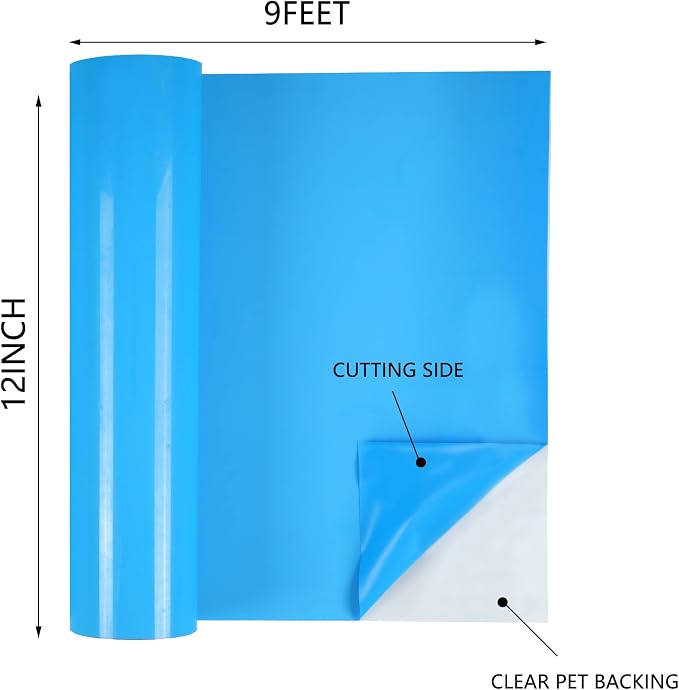 HTVVETUR HTV Vinyl Rolls Heat Transfer Vinyl - Image 2