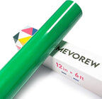 Green Flocked HTV Vinyl Roll, Flock Iron on Vinyl by MEVOREW