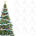 12 Pack Blank Christmas Tree Ornaments Christmas Hanging Ornaments Clear by werdecade