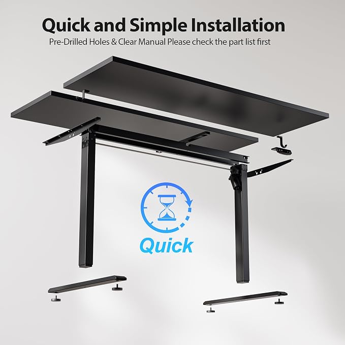 Agilestic Electric Standing Desk, 55 x 28 Inches Height Adjustable Desk - Image 9
