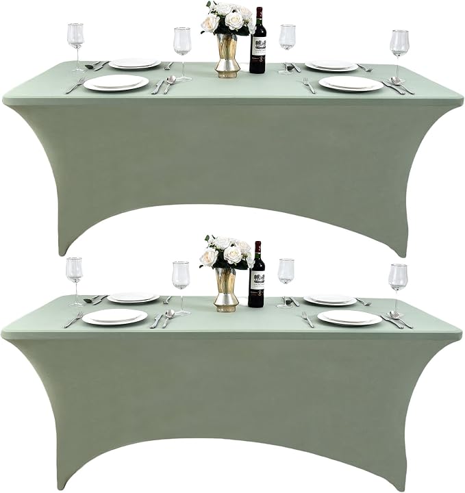118 2-Pack 4ft Spandex Table Covers by Unknown