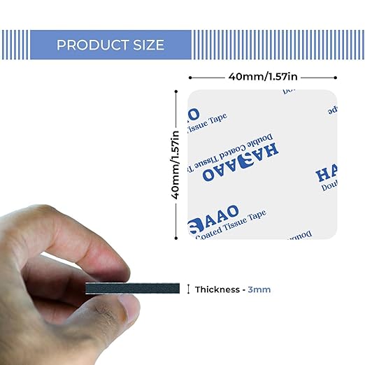 HASAAO 120 PCS Strong Double Sided Tape Heavy Duty | Strong Adhesive Strips - Image 2
