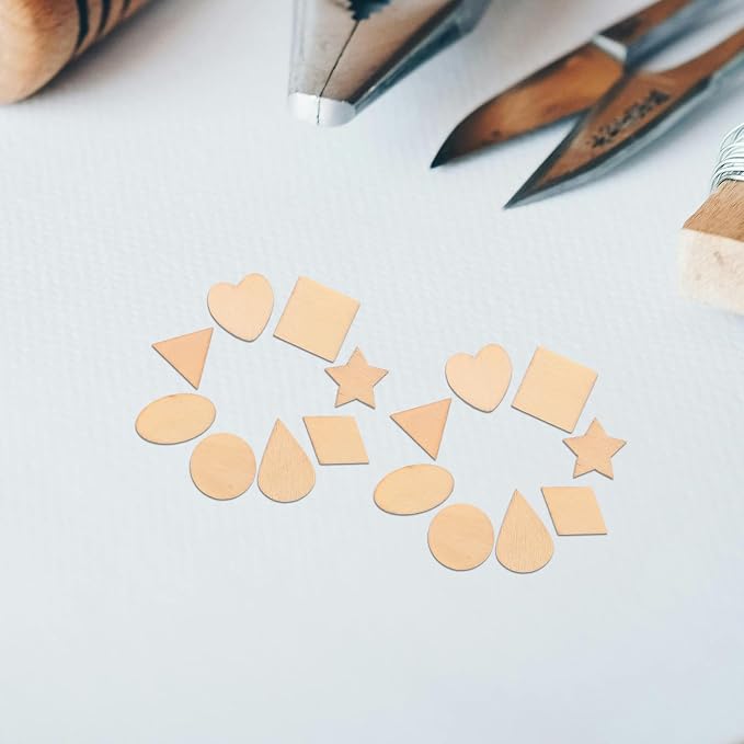 TIDTALEO Unfinished Wood Shapes DIY Craft Kit 38g Set Natural Wooden Water Drop - Image 8