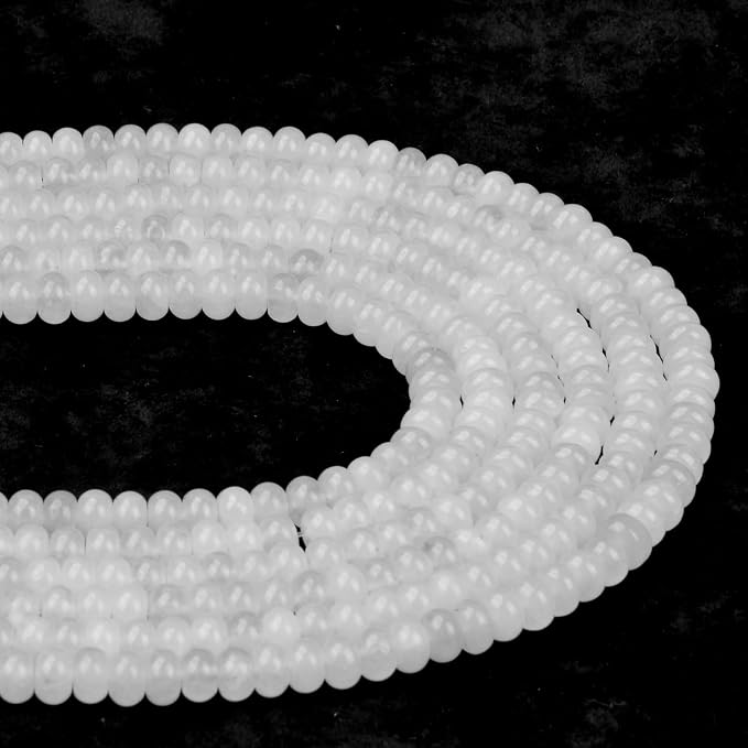 ICAI Beads 5x8mm Natural Rondelle Spacer Loose Beads - Image 2