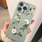 50pcs White Flower Scrapbook Stickers – Vintage Botanical Clear Floral - Image 4