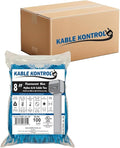 Kable Kontrol Fluorescent Blue Zip Ties 8 Inch 10, 50 Lbs Tensile Strength by KABLEKONTROL%C2%AE