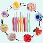Yarniss 10 Size Small Crochet Hooks, Ergonomic Crochet Hooks - Image 5