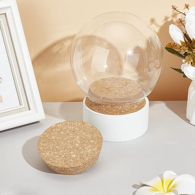 BENECREAT 2pcs Cork Stoppers, Tapered Wine Cork Plugs - Image 5