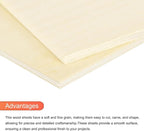 MECCANIXITY 3pcs Basswood Sheets 18 x 12 x 3/16 Inch Unfinished Wood Boards - Image 4