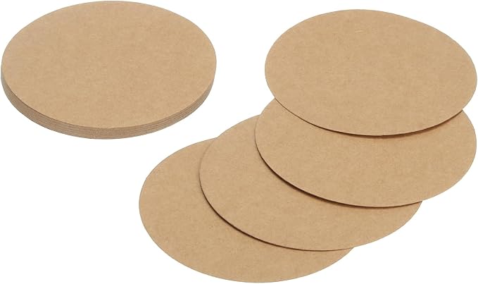 MECCANIXITY 24 Pcs Circle Card Stock, 3.9 Inch Round Cutouts Paper Thick by MECCANIXITY
