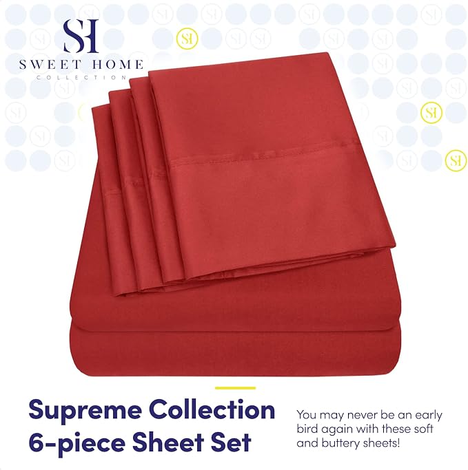 Queen Sheets Red - Image 2