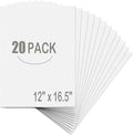 20 Pack White Foam Board 12" x 16.5", 3/16" Thickness Foam Core Baking Board by EPHECH