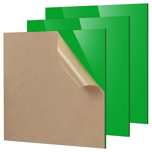 Adrattnay Green Acrylic Sheets 1/8" Thick, by WOODEXPERT