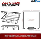 ArtBin 6955AA Super Satchel Compartment Box Clear Craft Organizer Storage Case - Image 7