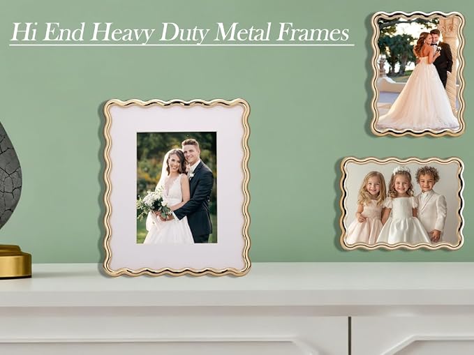 Silver 8x10'' Heavy-Duty Zinc Alloy Photo Frames - Image 4