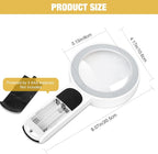 Magnifying Glass with Light, High Magnification Handheld Large Magnifying Glass - Image 2