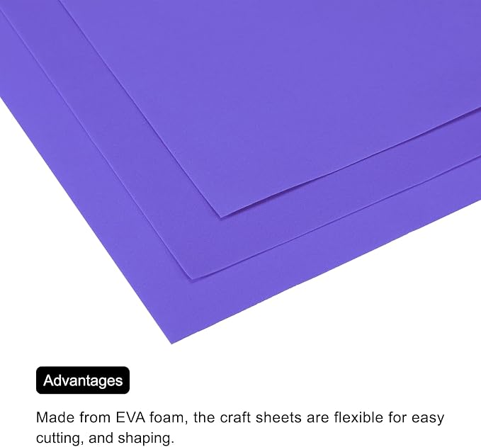 MECCANIXITY EVA Foam Sheets Dark Blue 19.7 Inch x 17.7 Inch 0.8mm Thick Crafts - Image 5