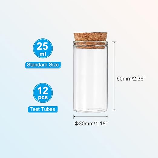 PATIKIL 25ml Test Tubes - Image 2
