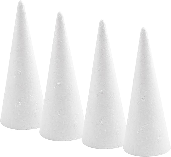 Crafjie Foam Cones for DIY Arts and Crafts, for DIY Home Craft Project by TumblerHome