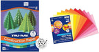 Tru-Ray Heavyweight Construction Paper, Cool Assorted Colors, 50 Sheets & by Tru-Ray%C2%AE