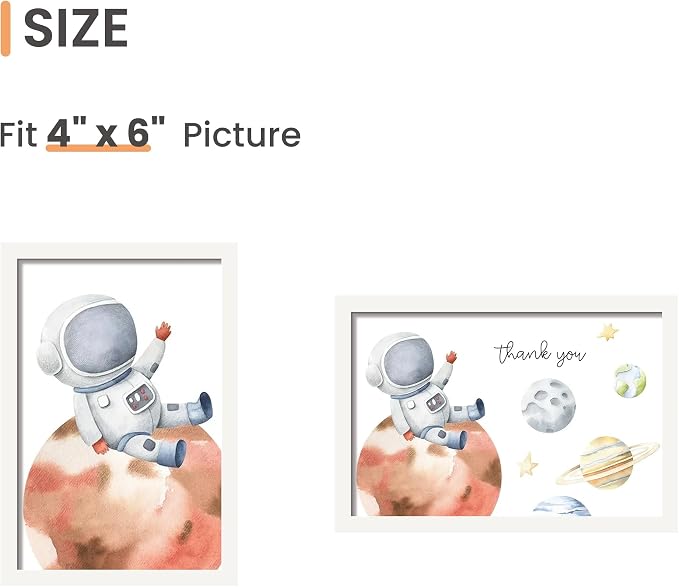 upsimples 4x6 Picture Frame Set of 3, Made of High Definition Glass - Image 4