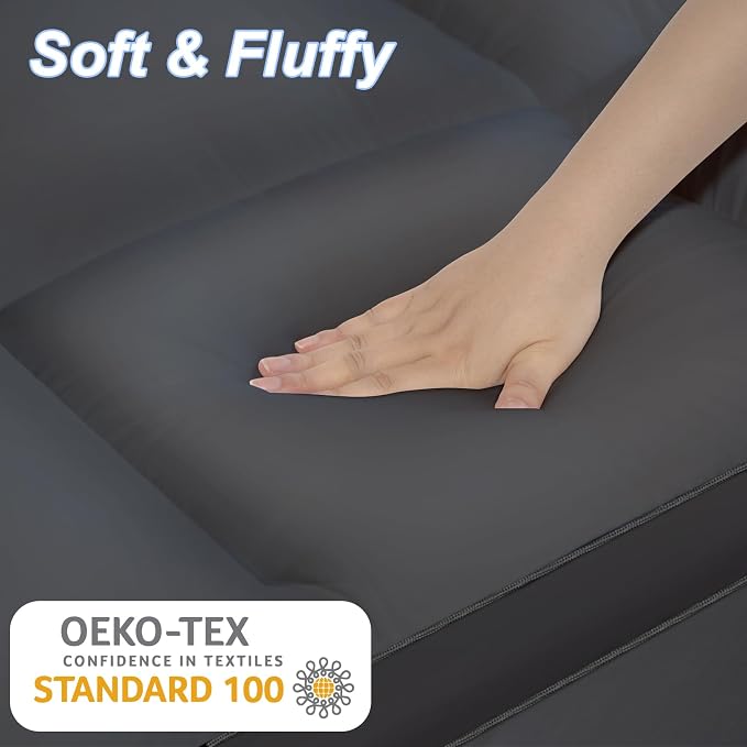 KAYFIA Full Mattress Topper, Extra Thick Mattress Pad Cover - Image 3