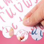 Outus 576 Pcs 8 Sheets Letters Stickers Vinyl Alphabet Number Decals Back to - Image 3