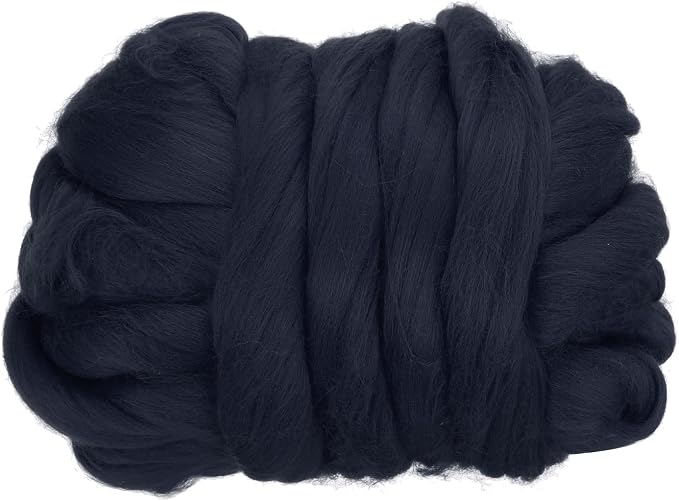 PATIKIL Wool Roving Yarn, 100G/3.53OZ Soft Felting Wool Pure Chunky Roving Yarn by PATIKIL