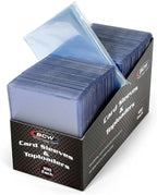 BCW Card Sleeves and Toploaders Combo Pack | 100 Toploaders & 100 Penny Sleeves by BCW