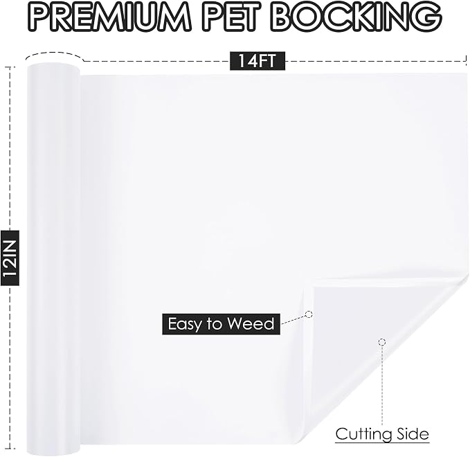TORC White Permanent Vinyl 12" x 14 FT Matte White Adhesive Vinyl Roll - Image 2
