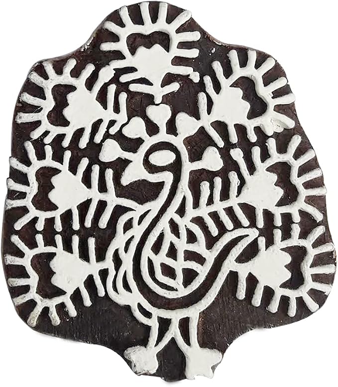 Royal Kraft Wooden Stamps DIY Fabric, Henna Printing Blocks THDtag104 - Image 2