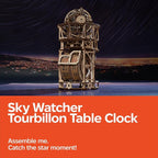 UGEARS Astronomer Table Clock - Image 2