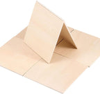 HOIGON 120 PCS 3 x 3 Inch Unfinished Wooden Squares Pieces, Natural Blank Wood - Image 3