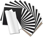 HTV Heat Transfer Vinyl: 12 White HTV Vinyl & 11 Black Heat Transfer Vinyl | 12 by HTVRONT