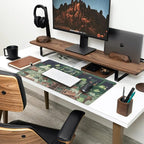 Cute Frog Mouse Pad Desk Pad Kawaii Green Desk Decor Mat, Large Gaming Mouse Pad - Image 3